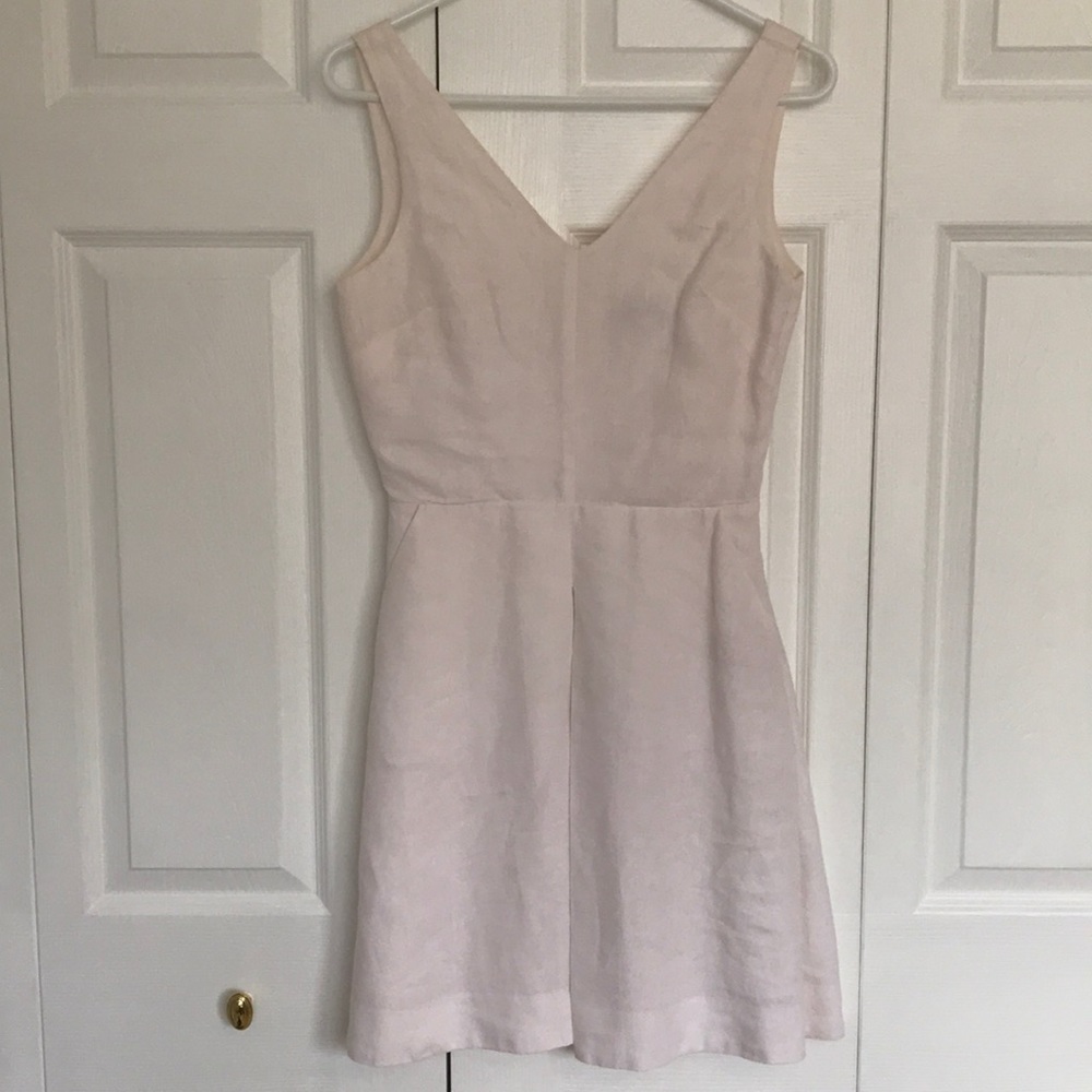 GAP white linen dress